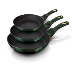 Zestaw patelni 3 szt 20/24/28cm Emerald Berlinger Haus