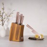 Komplet noży 5 szt w bloku Rose Gold Berlinger Haus