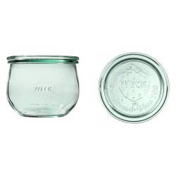 Komplet słoików 580ml z pokrywką, uszczelką i zapinkami 6 szt. Tulip Weck