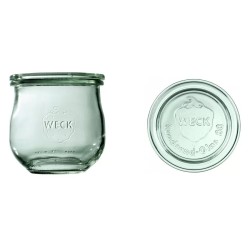 Komplet słoików 370ml z pokrywką, uszczelką i zapinkami 6 szt. Tulip Weck