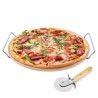 Kamień do pizzy 33, stojak, radełko Konighoffer