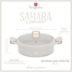 Garnek płytki z pokrywką 4,2L 28cm Sahara Berlinger
