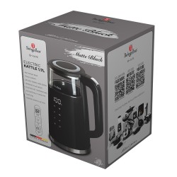 Czajnik elektryczny 1,7L Matte Black / Black Silver Berlinger Haus