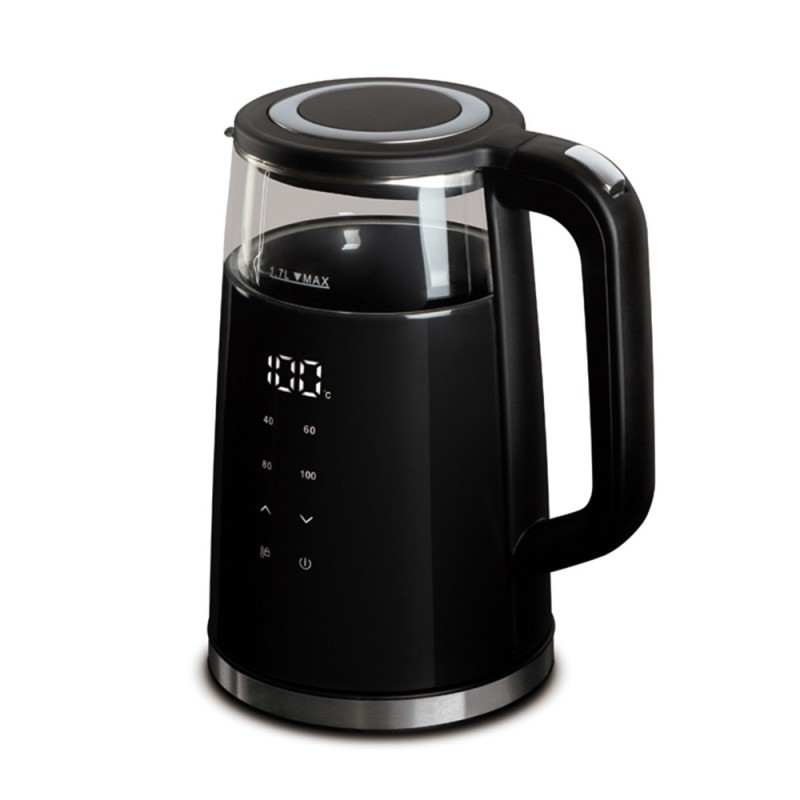 Czajnik elektryczny 1,7L Matte Black / Black Silver Berlinger Haus
