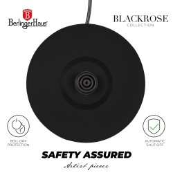 Czajnik elektryczny 1,7L Matte Black / Black Silver Berlinger Haus