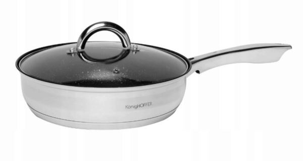 KonigHOFFER FARO Patelnia 24 cm z pokrywką 2,5L F