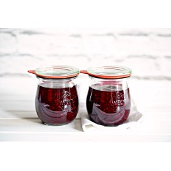 Komplet słoików 220ml z pokrywką, uszczelką i zapinkami 12 szt. Tulip Weck