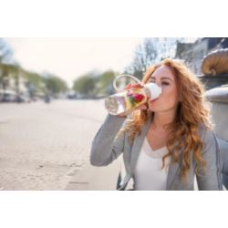 Butelka na wodę Justwater 500 ml biała