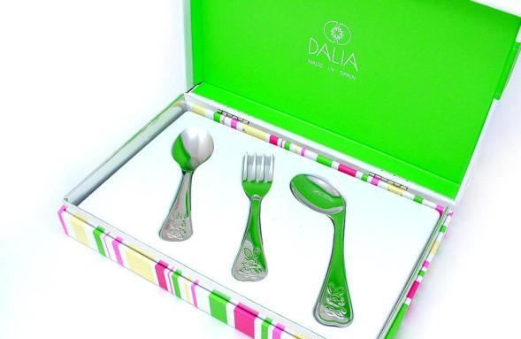 1760273 Guernica 3 szt sztućce dla dzieci róża box
