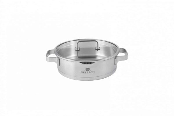 Gerlach Prestige Plus Garnek płaski 24cm 2,5L pokr
