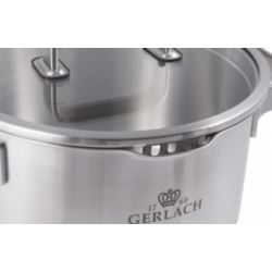 Gerlach Prestige Plus Garnek płaski 24cm 2,5L pokr