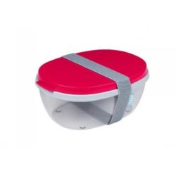 Salad box Ellipse Nordic Red Mepal