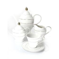 Komplet porcelanowy kawa/herbata BoneChina 17el Mayerhoff