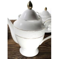 Komplet porcelanowy kawa/herbata BoneChina 17el Mayerhoff
