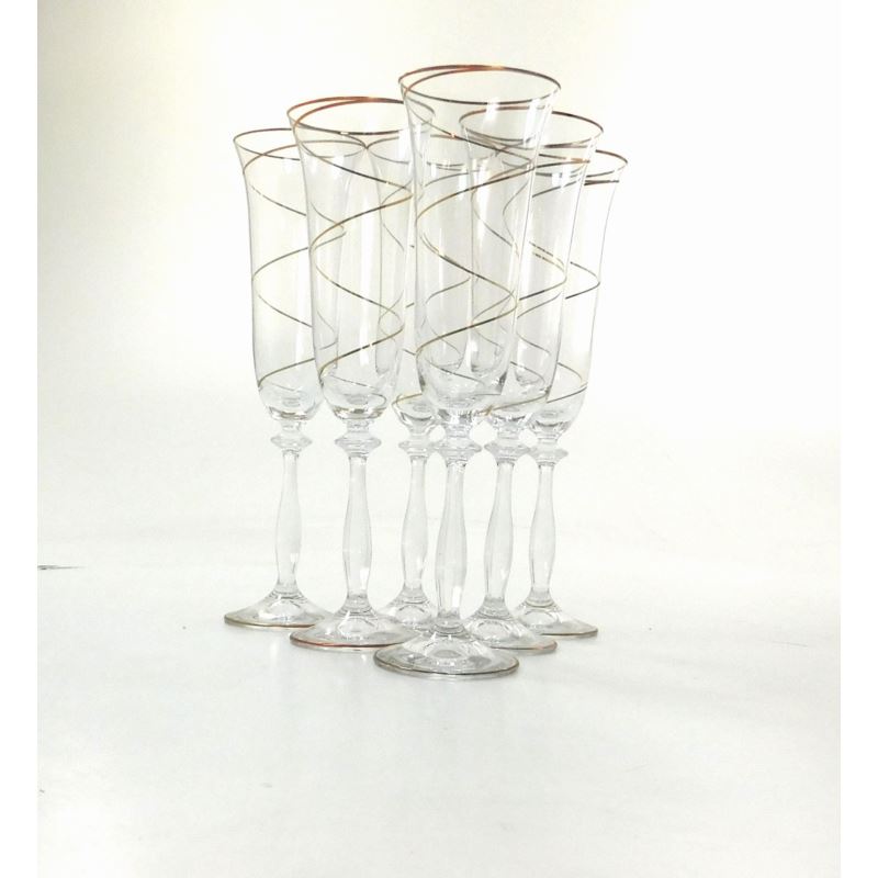 Komplet kieliszków do szampana Angela 190ml 6 szt. Bohemia