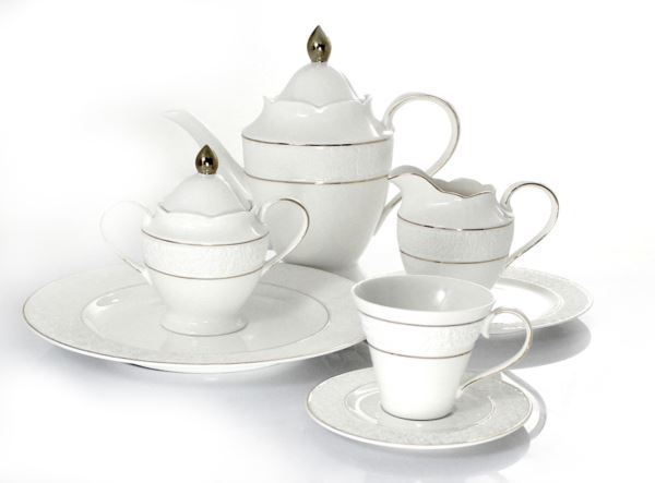 Serwis porcelanowy do herbaty kawy 21el Mayerhoff