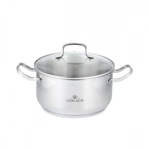 Garnek z pokrywką 24 cm 4,5l INDUKCJA Simple Gerlach