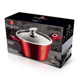 Garnek granitowy 2,5L 20cm  Burgundy BerlingerHaus