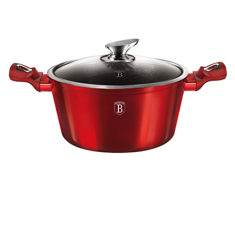 Garnek granitowy 4,1L 24cm  Burgundy Berlinger Haus