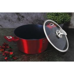 Garnek granitowy 4,1L 24cm  Burgundy Berlinger Haus