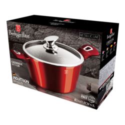Garnek granitowy 4,1L 24cm  Burgundy Berlinger Haus