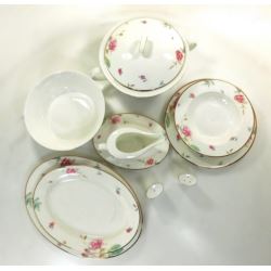 Komplet porcelany obiadowej Cornelia dla 12 osób 44 elementy Heywood