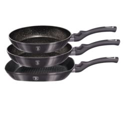 Zestaw patelni 2 + 1 szt Carbon Pro Berlinger Haus