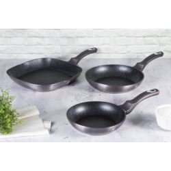 Zestaw patelni 2 + 1 szt Carbon Pro Berlinger Haus