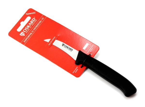 036 OSKARD nóż do warzyw 6,5 cm czarny zgięty