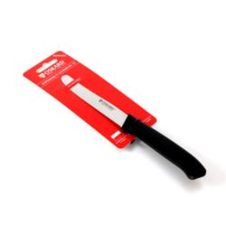 OSKARD Nóż uniwersalny 11 cm czarny z ząbkami