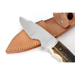 666 OSKARD Nóż myśliwski dł ostrza 90 mm + etui