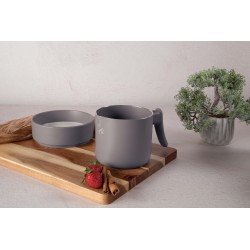 Garnek do mleka 1,2L 12cm Taupe Berlinger Haus