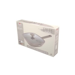Patelnia grillowa z pokrywką 28cm Taupe Berlinger Haus