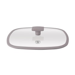 Patelnia grillowa z pokrywką 28cm Taupe Berlinger Haus