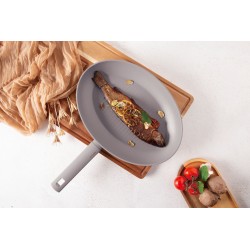 Patelnia grillowa do ryb 25cm Taupe Berlinger Haus