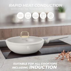 Patelnia wok z pokrywką. 28cm Sahara Berlinger Haus