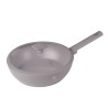 Patelnia wok z pokrywką 28cm Taupe Berlinger Haus