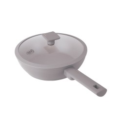Patelnia głęboka z pokrywką 24cm Taupe Berlinger Haus