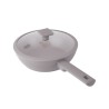Patelnia głęboka z pokrywką 24cm Taupe Berlinger Haus